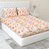 300 TC Satin Royale Bedsheet Seraphine Blossom, Multicolor