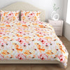 300 TC Satin Royale Bedsheet Seraphine Blossom, Multicolor