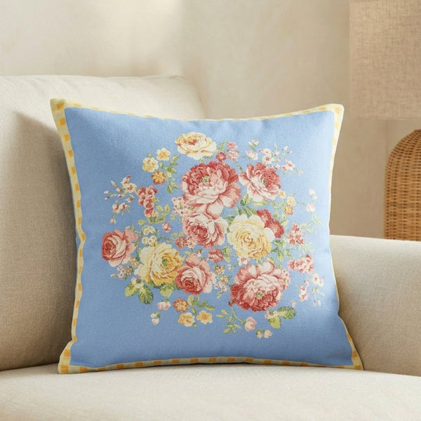 Bloom Reverie 100% Cotton Cushion Covers, Pack of 5