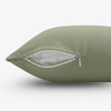 Earthstone Cotton Solid Cushion Covers, Oil Green & Pink Stone