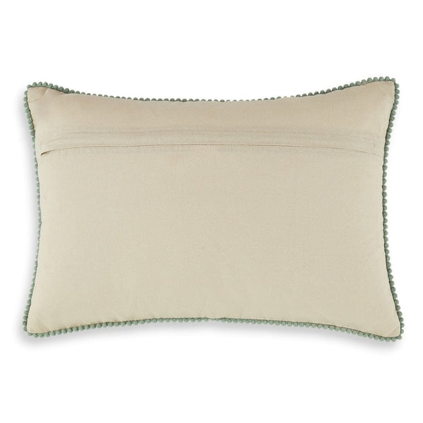 Embroidered Decorative Cushion Cover,Golden Bloom Garden