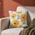 Canopy Gold Embroidered Cushion Cover Pack of 1, Mustard