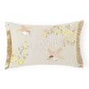 Meadowbrook Wing Embroidered Cushion Cover Pack of 1, Beige