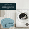 Comfy Flip Solid Reversible Comforter, Sky & Denim