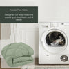 Comfy Flip Solid Reversible Comforter, Sage Green & Olive