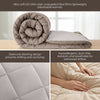 Comfy Flip Solid Reversible Comforter, Sand & Coco