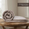 Comfy Flip Solid Reversible Comforter, Sand & Coco