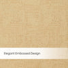 Blackout Solid With Embossed Design Earthveil Pack Of 2 Curtain, Beige