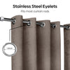 Blackout Solid With Embossed Design Earthveil Pack Of 2 Curtain, Metal Grey