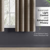 Blackout Solid With Embossed Design Earthveil Pack Of 2 Curtain, Metal Grey