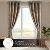 Blackout Digital Printed Pack Of 2 Curtain Fresco Drift, Multicolor