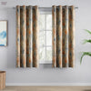 Blackout Digital Printed Pack Of 2 Curtain Fresco Drift, Multicolor