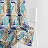 Blackout Digital Printed Pack Of 2 Curtain Atelier Grid, Multicolor