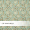 Blackout Digital Printed Pack Of 2 Curtain, Mist