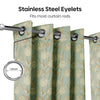 Blackout Digital Printed Pack Of 2 Curtain, Mist