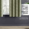 Blackout Digital Printed Pack Of 2 Curtain, Mist