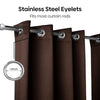 Blackout Solid Essential Drape Pack Of 2 Curtain, Mocha