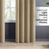 Blackout Solid Essential Drape Pack Of 2 Curtain, Beige