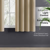 Blackout Solid Essential Drape Pack Of 2 Curtain, Beige