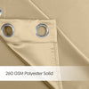Blackout Solid Essential Drape Pack Of 2 Curtain, Beige