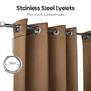 Blackout Solid Essential Drape Pack Of 2 Curtain, Taupe