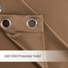Blackout Solid Essential Drape Pack Of 2 Curtain, Taupe