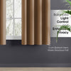 Blackout Solid Essential Drape Pack Of 2 Curtain, Taupe