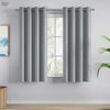 Blackout Solid Essential Drape Pack Of 2 Curtain, Ash Grey