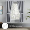 Blackout Solid Essential Drape Pack Of 2 Curtain, Ash Grey