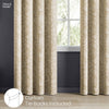 Cotton Printed Curtain Chalkflower, Beige