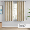 Cotton Printed Curtain Chalkflower, Beige