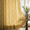 Cotton Printed Curtain Ochre Manor, Yellow