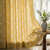 Cotton Printed Curtain Ochre Manor, Yellow