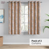 Cotton Printed Curtain Singing Rose, Blue