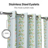 Cotton Printed Pack Of 2 Curtain Spring Harmony, Blue