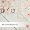 100% Cotton Printed Curtain Solace Flora, Coral