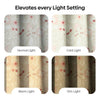 100% Cotton Printed Curtain Solace Flora, Coral