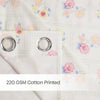 Cotton Printed Pack Of 2 Curtain Floral Siesta, Pink