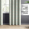 Cotton PrintedPack Of 2 Curtain Pink Blossom, Teal