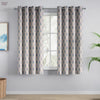 Cotton Printed Pack Of 2 Curtain Terracotta Trellis ,Multicolor