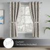 Cotton Printed Pack Of 2 Curtain Curtain Pastel Aviary, Green