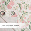 Cotton Printed Pack Of 2 Curtain Curtain Pastel Aviary, Green