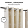 Cotton Printed Pack Of 2 CurtainCurtain Ivory Filigree Beige