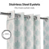 Cotton Printed Pack Of 2 Curtain Curtain Ciel Botanique Blue
