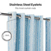 Cotton Printed Pack Of 2 Curtain Vineway Blue