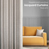 Willow Breeze Curtain Set, Ivory