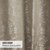 JacquardCurtains Shadowlace Fern, Stone