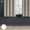 JacquardCurtains Shadowlace Fern, Stone