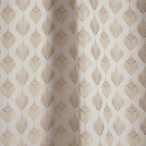 JacquardCurtains Champagne Crest, Stone