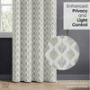 JacquardCurtains Silverleaf Harmony, Grey